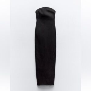 Zara strapless denim dress sz M